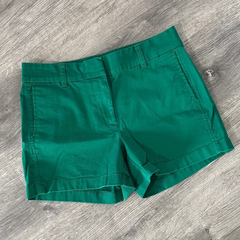 J. Crew Green Chino 4" Inseam Short Size 2